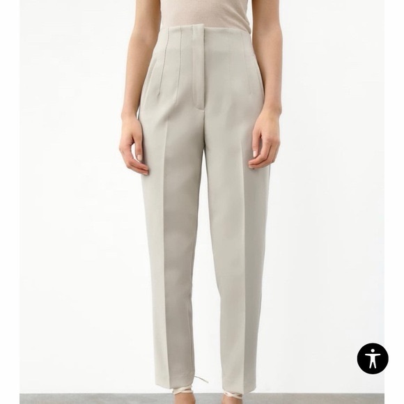 White trouser slacks pants - Picture 5 of 5